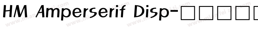 HM Amperserif Disp字体转换